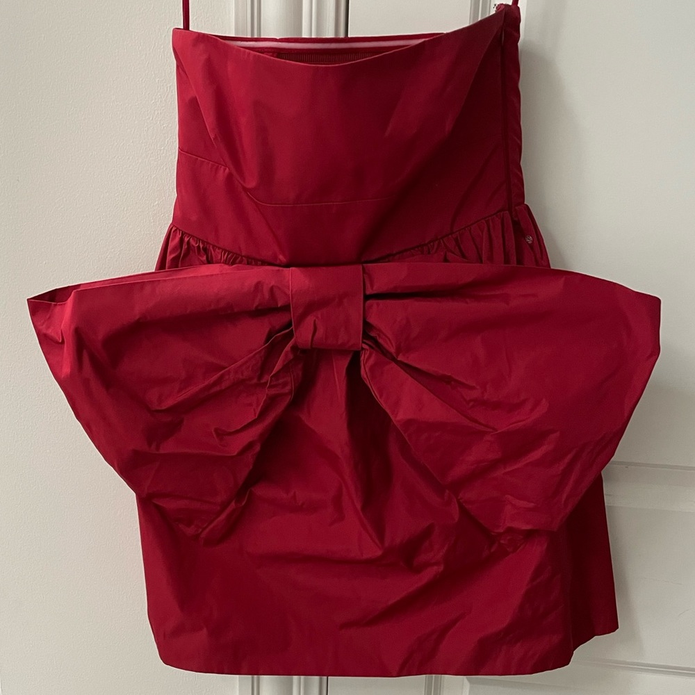 RED Valentino Red Bow Mini Dress - Sz 38 IT / XS - Worn Once - Picture 4 of 15